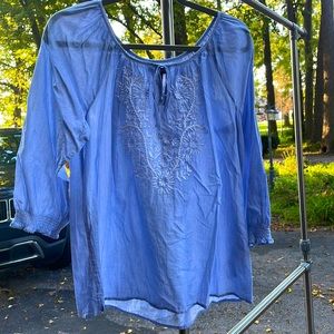 NWOT Chaps 3/4” Shirt